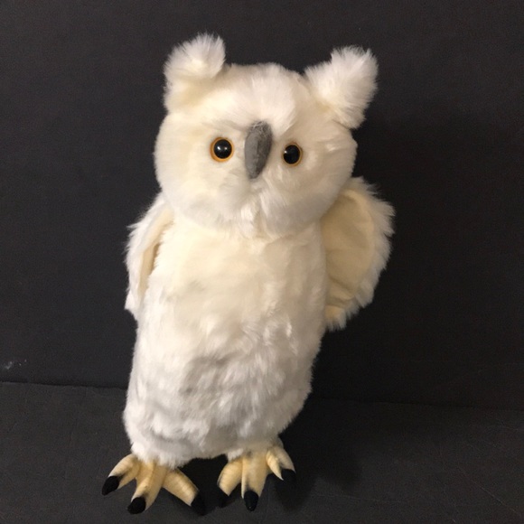 NWT HANSA Moving Head Snow Owl Plush - Picture 4 of 7